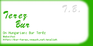 terez bur business card